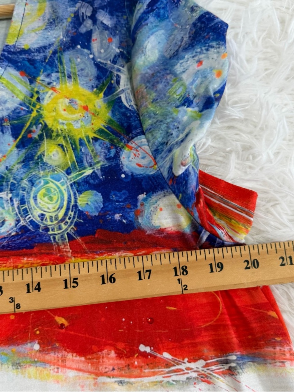 LEOMA LOVEGROVE Womens Artsy Ocean Tunic Top Size Large Vacation Beach - Picture 5 of 8